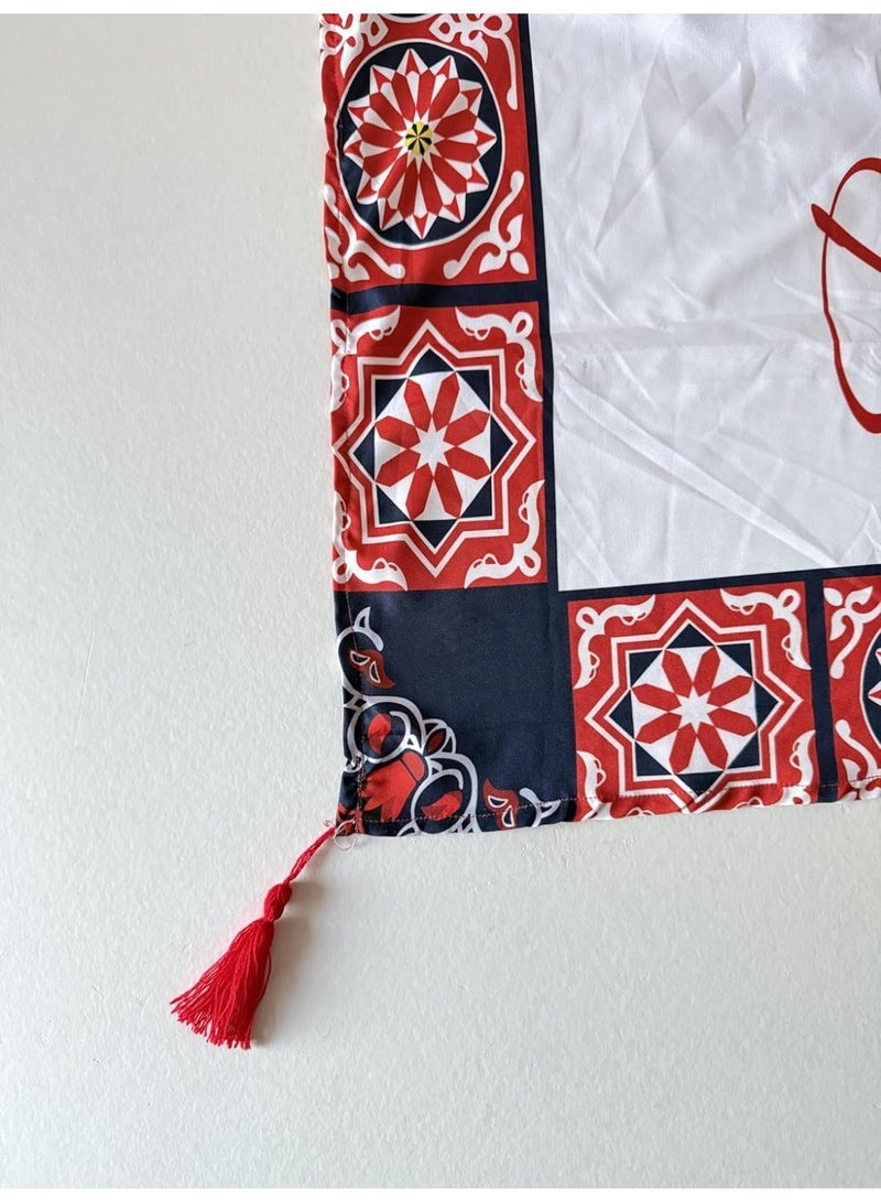 مفرش ترابيزة بتصميم خيامية لديكور رمضان، مقاس 125×160 سم - Image 4